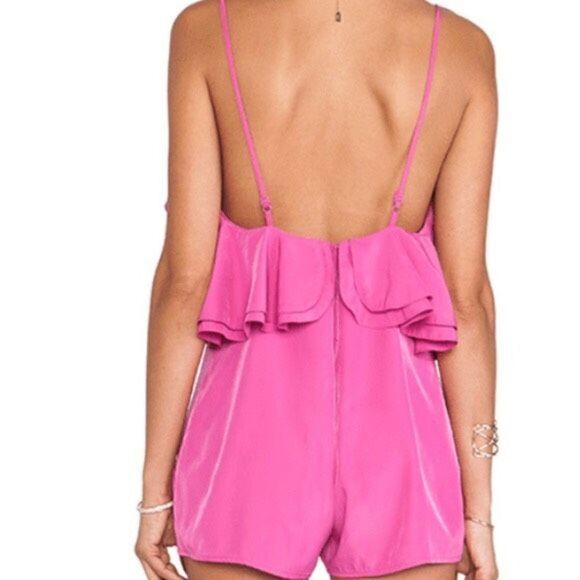 Lovers & Friends Cascade Romper Peony Pink Size Large - Picture 4 of 5